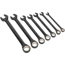 Sealey Black Series 7 Piece Combination Ratchet Spanner Set