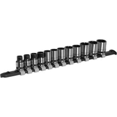 Sealey Black Series 12 Piece 3/8" Drive Hexagon Socket Set
