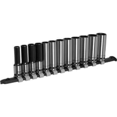 Sealey Black Series 12 Piece 3/8" Drive Deep Hexagon Socket Set
