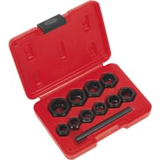 Sealey 10 Piece Spanner Type Bolt Extractor Set