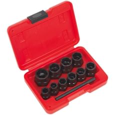 Sealey 10 Piece 3/8" Drive Bolt Extractor Set