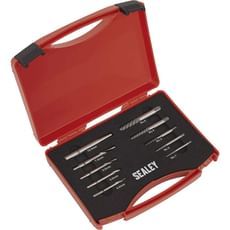 Sealey 10 Piece Step Drill Screw and Bolt Extractor Set