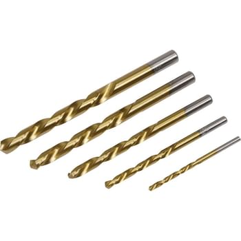 Sealey AK8189 5 Piece Left Hand Spiral Drill Bit Set for Stud Extraction Remover