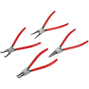Sealey 4 Piece Internal and External Circlip Pliers Set