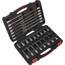 Sealey 30 Piece 3/8" Drive Hexagon Socket Bit Set