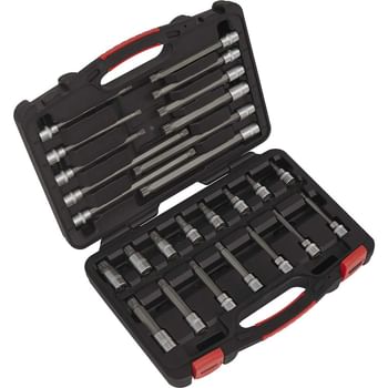 Sealey 26 Piece 3/8" Drive Spline Socket Bit Set