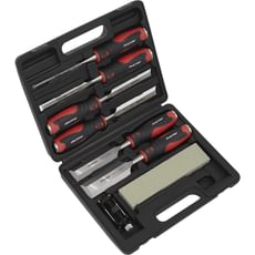Sealey 8 Piece Hammer Thru Wood Chisel Set