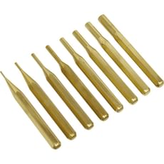 Sealey 8 Piece Brass Pin Punch Set