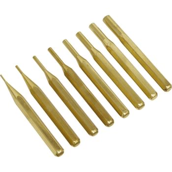 Sealey 8 Piece Brass Pin Punch Set