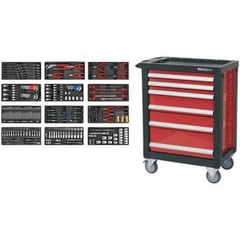 Sealey 6 Drawer Roller Cabinet and 298 Piece Hand Tool Kit