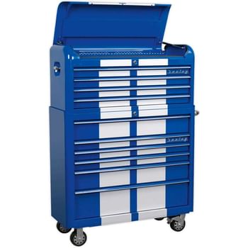 Sealey Premier Retro Style Wide 10 Drawer Roller Cabinet and Tool Chest