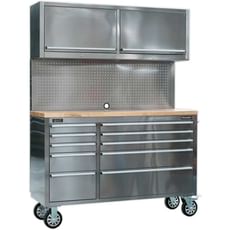 Sealey Mobile Stainless Steel Tool Workstation