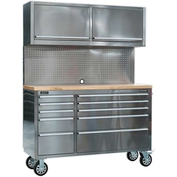 Sealey Mobile Stainless Steel Tool Workstation