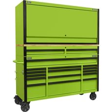 Sealey 15 Drawer Wooden Worktop Trolley and Hutch Combo