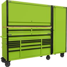 Sealey 15 Drawer Wooden Worktop Trolley, Hutch and Locker Combo