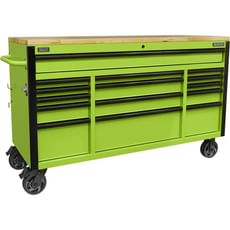 Sealey Superline Pro 15 Drawer Wooden Worktop Roller Cabinet