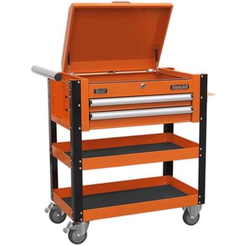 Sealey 2 Drawer Heavy Duty Mobile Tool and Parts Trolley