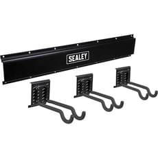 Sealey APH Wall Mount Storage Rail and Sports Equipment Hooks Kit