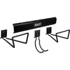 Sealey APH Wall Mount Storage Rail with J Hook and Loop Hooks Kit