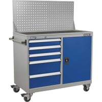 Sealey Premier Industrial Mobile Workstation 5 Drawer 