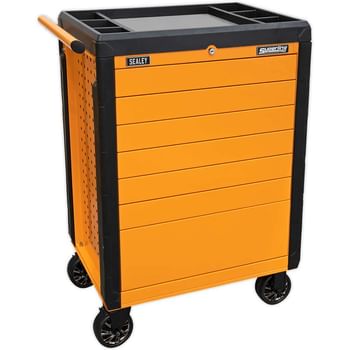 Sealey 7 Drawer Push To Open Hi Vis Tool Roller Cabinet