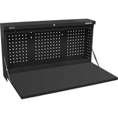 Sealey Wall Mount Fold Down Metal Workbench and Pegboard