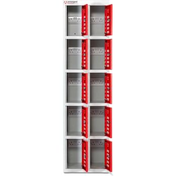 Armorgard Powerstation 10 Door Secure Charging Locker