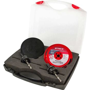 Armeg 111mm Diameter Complete Solid Board Cutter Set