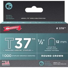 Arrow T37 Round Crown Staples