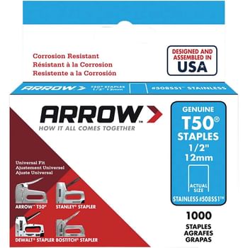 Arrow T50 Stainless Steel Staples