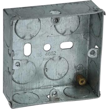 Axiom Electrical Single Socket Metal Back Box