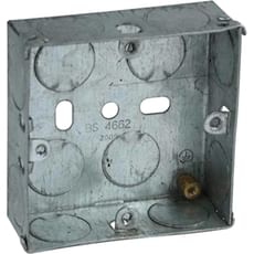 Axiom Electrical Single Socket Metal Back Box Axiom Electrical Single Socket Metal Back Box