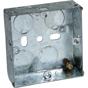 Axiom Electrical Single Socket Metal Back Box