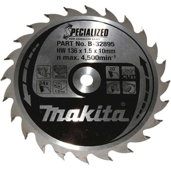 Makita SPECIALIZED Cordless Circular Saw Blade for Wood Cutting