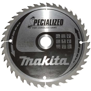 Makita SPECIALIZED Cordless Circular Saw Blade for Wood Cutting