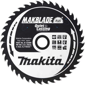 Makita MAKBLADE PLUS Circular Table Saw Blades for Wood Cutting