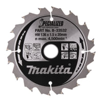 Makita SPECIALIZED Cordless Circular Saw Blade for Wood Cutting