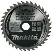 Makita SPECIALIZED Cordless Circular Saw Blade for Wood Cutting