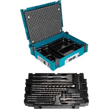 Makita 17 Piece SDS Drill and Chisel Set in MakPac Case