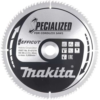 Makita SPECIALIZED Efficut Wood Cutting Saw Blade Makita SPECIALIZED Efficut Wood Cutting Saw Blade