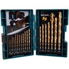 Makita 19 Piece HSS-TiN Drill Bit Set