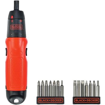Black and Decker A7073 19 Piece Battery Operated Screwdriver Set