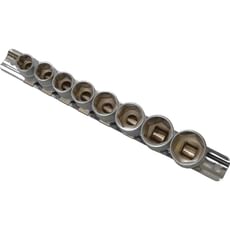 BlueSpot 8 Piece 3/8" Drive Hex Socket Set on Rail Metric BlueSpot 8 Piece 3/8" Drive Hex Socket Set on Rail Metric