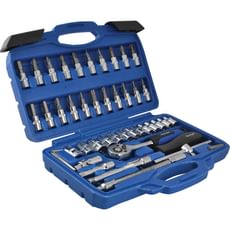 BlueSpot 46 Piece 1/4" Drive Socket and Bit Set Metric BlueSpot 46 Piece 1/4" Drive Socket and Bit Set Metric