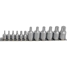BlueSpot 12 Piece Combination Drive Torx Socket Bit Set BlueSpot 12 Piece Combination Drive Torx Socket Bit Set