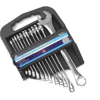 BlueSpot 11 Piece Combination Spanner Set Metric