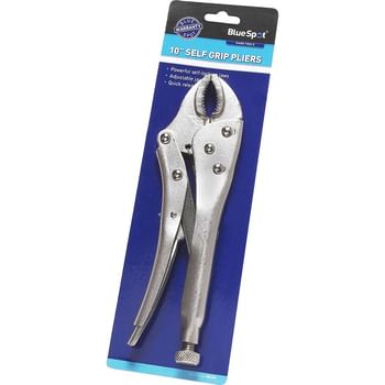 BlueSpot Curved Jaw Self Grip Locking Pliers