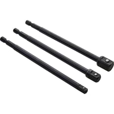 BlueSpot 3 Piece 1/4" Hex Long Reach Impact Socket Adaptor Set