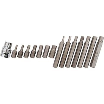 BlueSpot 1/2" Drive Bit Holder and Hex Screwdriver Bit Set