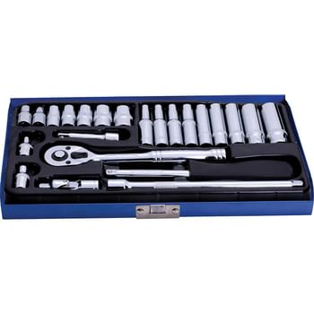 BlueSpot 24 Piece 1/4" Drive Hexagon Socket Set